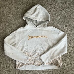 SOLD Orangetheory cropped hoodie sweatshirt
